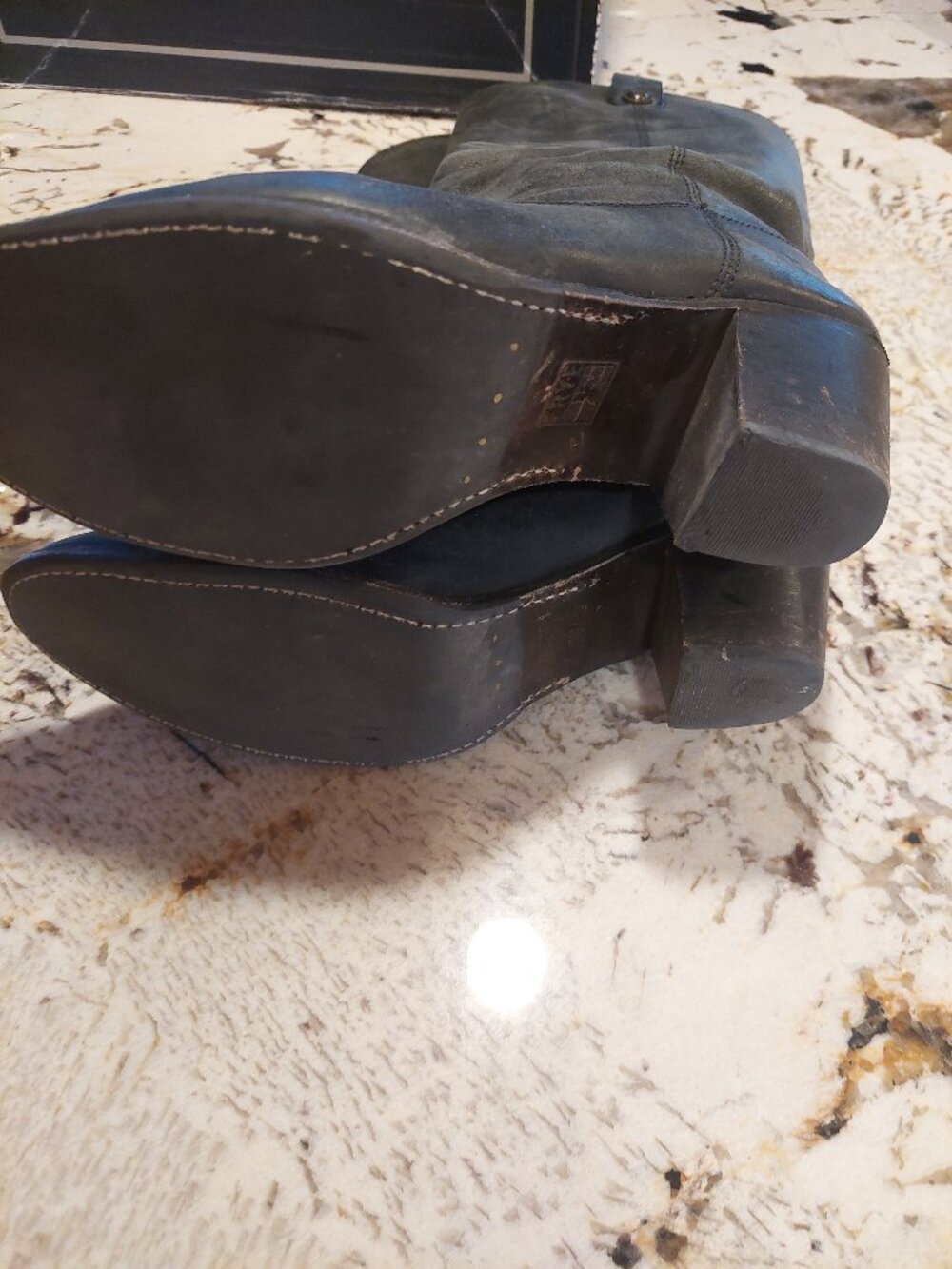 Frye Jackie Button Tall Riding Boots, Soft Black size 11b - Picture 7 of 9